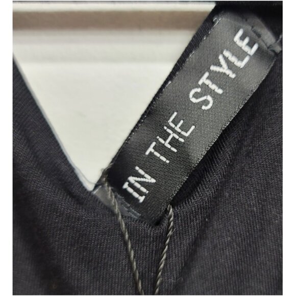 NWT In The Style x Liberty Black Floral Puff Sleeve Mini Dress 20 - Picture 7 of 9